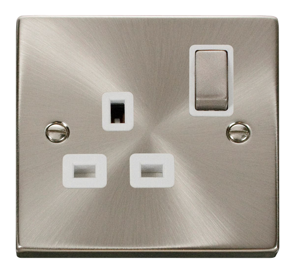 13A Ingot 1 Gang Double Pole Switched Socket Outlet