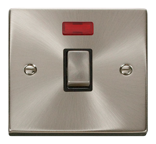 20A Ingot Double Pole Plate Switch With Neon