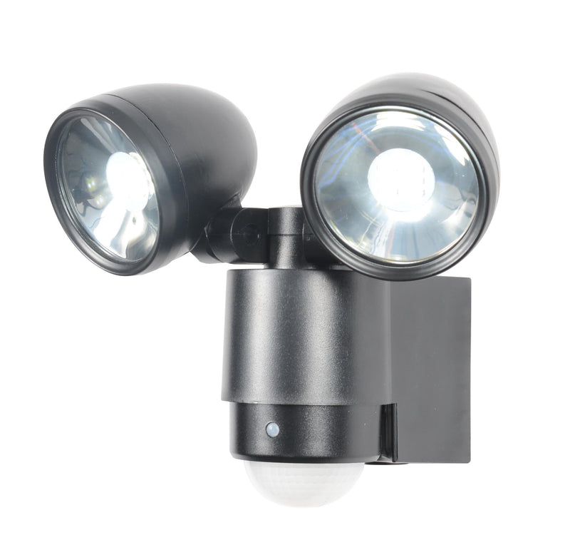 Sirocco 2lt LED Spotlight /w Pir Blk