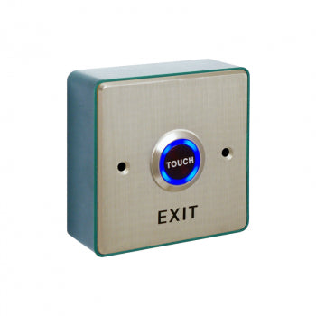 Aluminium Touch to Exit Button with Back Box