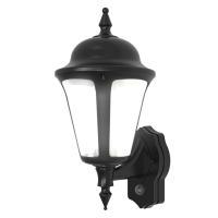 LATINA LED PIR WALL LANTERN - BLACK