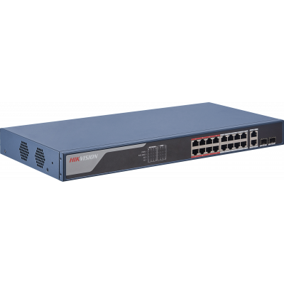 Hikvision 16-ports 100Mbps smart managed PoE switch