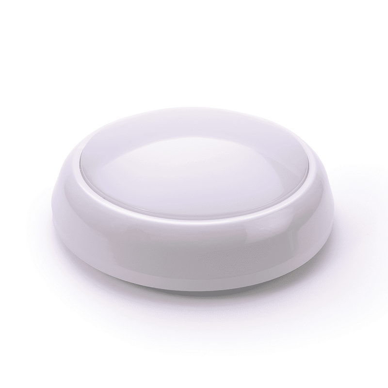 Pacific 15w LED Decorative Round Bulkhead with Microwave Sensor